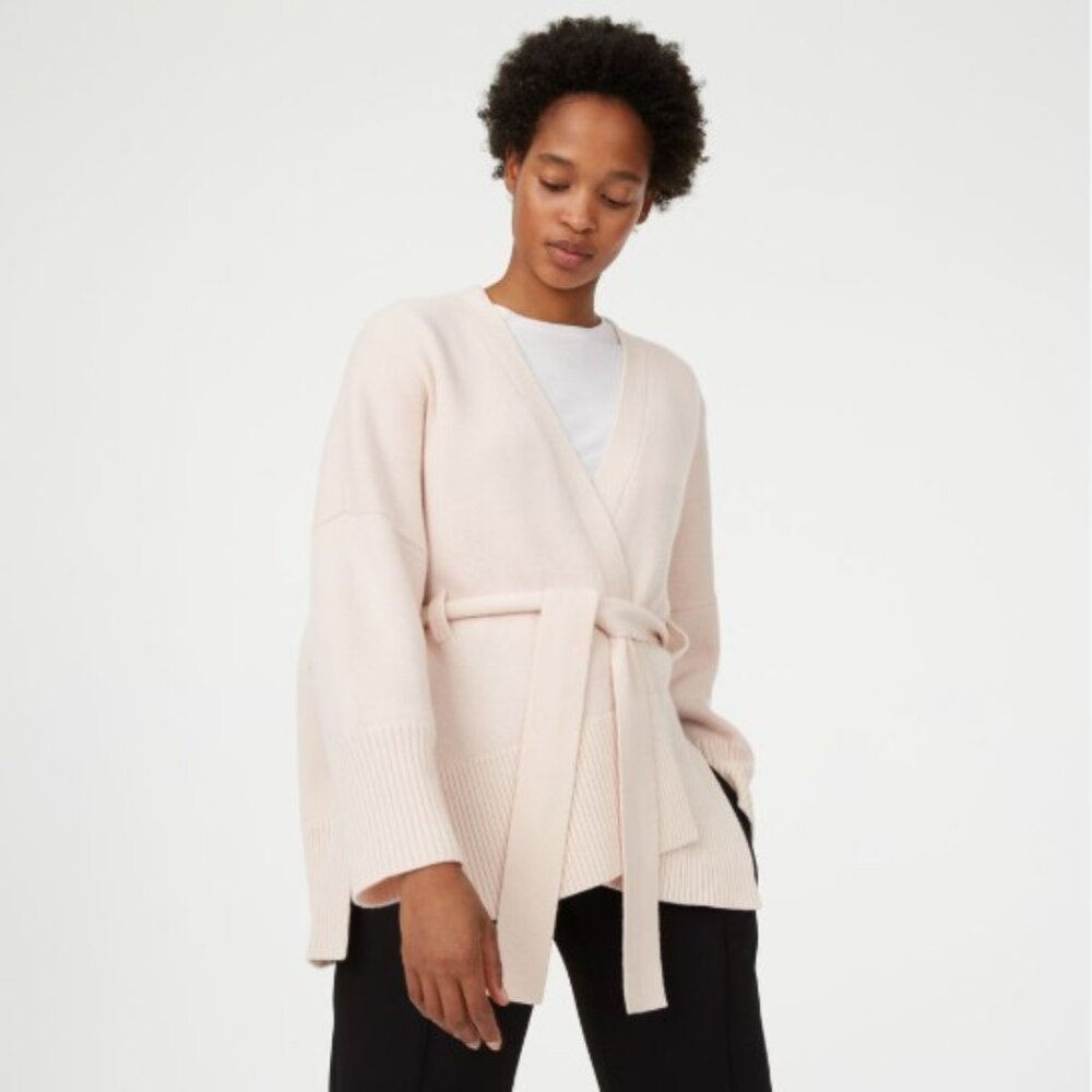 Club Monaco Aldoh Tie Waist Cashmere Cardigan M-L Like New